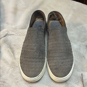 Brown women Slip-On leather shoes size 9 Medium